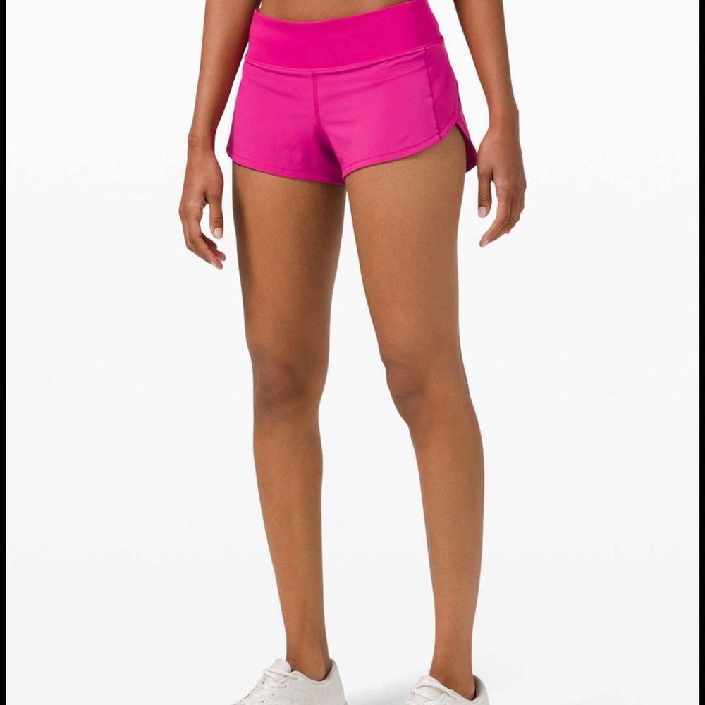 Ripened Raspberry lululemon sped up shorts size 0